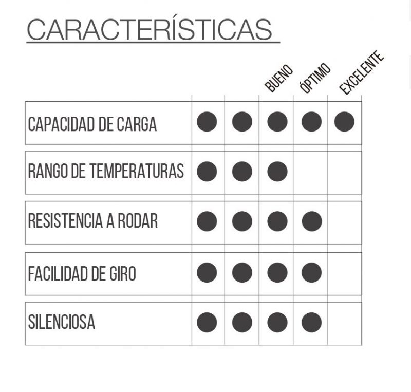 RUEDA BAU5 DON con placa fija - Imagen 2