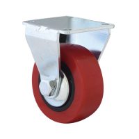 RUEDA  EMILY PU ROJA con placa fija
